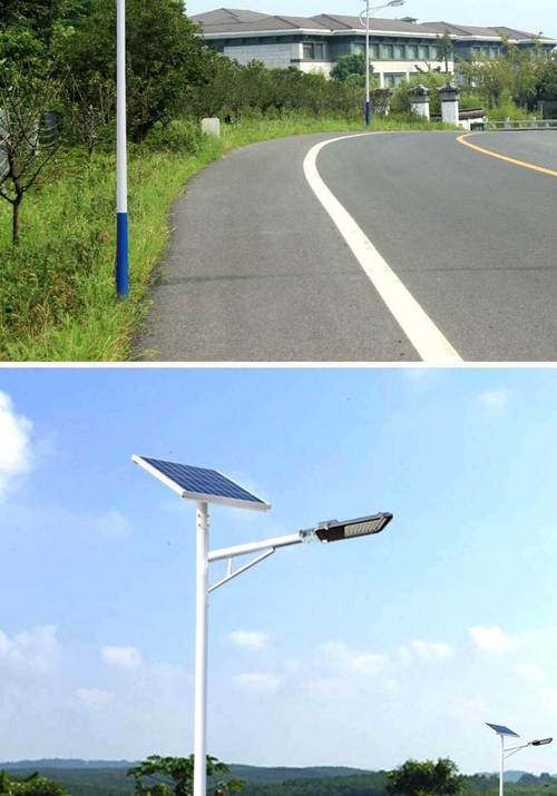 农村6米50w太阳能道路灯 小区厂房太阳能路灯 户外园区高亮led路灯